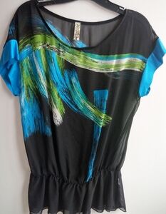 All About Me Sheer Blouse, Size M